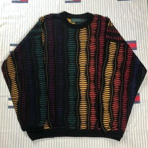 🌈Vintage tundra 3D crewneck sweater rainbow